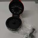 Cake Maker Machine for Lava Cake, Mini Donuts, Waffles, Pancakes - Breakfast, Snacks, Desserts - Non-stick Surface, Double-sided Heating, Red