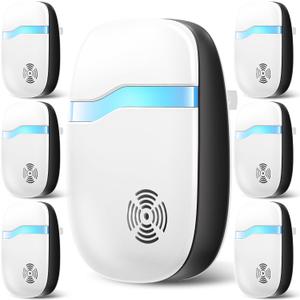 (2025 Upgraded) Ultrasonic Insect & Pest Indoor Repeller, Plug-in Control Device Electronic Repellent for Rodent, Mice, Rats, Roaches, Bugs, Ants, Spiders, Mosquitoes, Silent for Home (6 Pack)