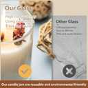 10 OZ Thick Candle Jars for Making Candles 15 Pcs, Empty Jars with Wood Lids for Candle Making, Sample Container, Matte White