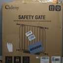 Baby Gate No Drilling, 29"-40" Auto Close Dog Gate Indoor for Doorways & Stairs, Pressure Mounted Adjustable Pet Gate, Easy Walk Through Child Gate for Children & Pets Stroller Friendly, White