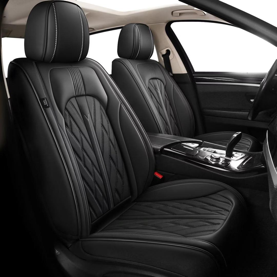 TTX LIGHTING Seat Covers Fit for Kia Sportage 2007-2024 2025 Car Seat Covers Full Set 5 Seats Waterproof Leather Automotive Breathable Seat Cushion Protector Black