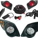 Golf Cart Light Kit Compatible with Yamaha G29 Complete Ultimate LED Light Kit with Turn Signals, Hazard Flasher, Horn and Brake Fits Yamaha G29 Drive 2007+ Electric