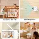 Momcozy Video Baby Monitor, 5.5 1080P Full HD Baby Monitor with Camera No WiFi, Infrared Night Vision, 5800mAh 120-hrs Battery, ECO, VOX, 2-Way Audio, 1640ft Range, Record and Rewind Locally, BM03
