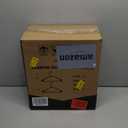 HOUSE DAY Black Plastic Hangers 60 Pack, Clothes Hangers with Non Slip Hooks, Durable & Space Saving Coat Hanger, Light-Weight Clothing Hanger, Perfect Closet Organizer for Everyday Use