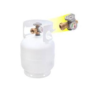 Portable 5lb Propane Tank LP Cylinder with OPD & Gauge - Flame King