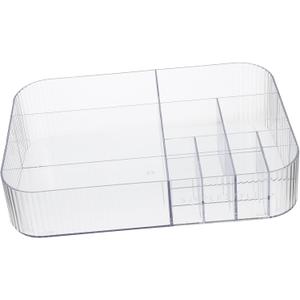 Makeup Organizer for Vanity Durable Cosmetic Storage Box with Lipstick Compartment Capacity Table Holder for Easy Access for Home Use