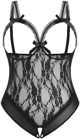 Avidlove Plus Size Lingerie Exotic Teddies Bodysuits One Piece Lace Babydoll Sleepwear 22W
