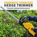 Cordless Hedge Trimmer with Rotatable Handle for Dewalt 20V Battery, 52cm Brushless Motor Trimmers Battery Powered, Electric Hedge Trimmer Bush Trimmers for Garden, Yard(Battery Not Included)