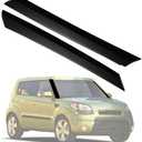 Windshield A-Pillar Trim Molding Window Outside Accessories Set, Compatible with Kia Soul 2010 2011 2012 2013, Front Outer Right Passenger & Left Driver 861702K500 861802K500