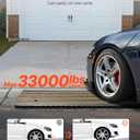 VEVOR Car Driveway Rubber Curb Ramp, 2 Pack 48.8-inch-Long Heavy Duty Low Profile Slope Ramps, 2.6 Rise, 33069 lbs Load Capacity, Reflective Safety Strips, for Vehicles, RVs, and Wheelchairs