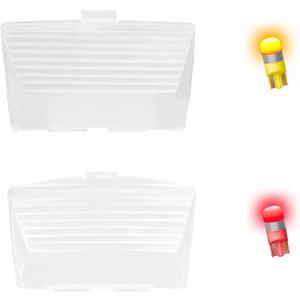 NTHREEAUTO Front Rear Fender Light Cover w/LED Bulbs Compatible with Harley Electra Glide Ultra Classic Road King Softail Touring FLHR FLSTC FLHTC (Clear Lens)