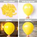 Voircoloria 130pcs Yellow Balloons Different Sizes 18" 12" 10" 5" Party Latex Balloons for Boys Girls Birthday Baby Shower Gender Reveal Wedding Sunflower Party Decorations
