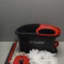 O-Cedar EasyWring Microfiber Spin Mop, Bucket Floor Cleaning System, Red, Gray, Standard
