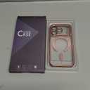 Glitter for iPhone 17 Pro Case with Eye-catching Integrated Lens Protection, [Sparkly Bling Back Panel] [Seamless Work with Magsafe] Cute Women Girly Magnetic Phone Case for iPhone 17 Pro 6.3" Pink