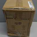 KUNJOULAM Rattan Table Lamp, Small Nightstand Lamp with Linen Fabric Lampshade, Desk Lamp Bedside Lamp for Living Room Home Office, Without Buld