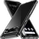 for Google Pixel 7A Clear Case Anti-Yellowing TPU & PC Back Cover with Camera Protection, Wireless Charging Compatible