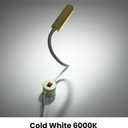 Bonlux Sewing Machine Light, 30 LEDs Flexible Gooseneck Work Light with Magnetic Mounting Base, 6W Portable Work Lamp for Workbench Lathe Drill Presses, Daylight 6000K (2-Pack)