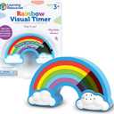 Learning Resources Rainbow Visual Timer, Calming Toys for Kids,Calming Corner, Social Emotional Learning Toys,1 Piece, Ages 3+