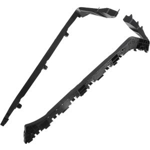 Bumper Support Bracket for Honda Civic Durable No.71593TR0A02/71598TR0A02 | Left and Right Side Rear Bumper Retainer Bracket Hold Mount Black, 1 Pair