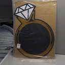 Fun Express Diamond Ring Cardboard Decoration - Sparkling Party Decor for Engagement Parties Bridal Showers Weddings Anniversaries and Special Celebrations - Glamorous Event Accent - 1 Piece