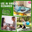 Kacctyen 12 Pcs Soccer Clear Makeup Bag with Zipper Bulk Sport Goodie Clear PVC Pouch Organizer Waterproof Travel Case for Woman Team Gifts Birthday Decorations Supplies