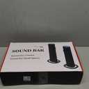 Sound Bar,100W Sound Bar for Smart TV with 3 RGB Lights Modes, Bluetooth 5.3, ARC/Opt/AUX Connect, Detachable 2-in-1 Speaker, 3 Equalizer Modes, Bass Surround Soundbar for TV/PC/Gaming/Projectors