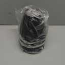 Chandelier Lamp Shades Set of 6, Mini Barrel Lampshades 6 Inch Black Replacement Small Clip on Lampshade for Candelabra Light Bulbs 3" X 6" X 5"