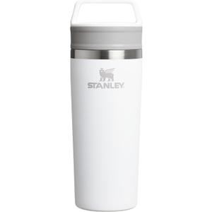 STANLEY Cafe To Go Travel Mug 16 oz | Leakproof Two-Part Drink Through Lid | Tumbler Cup for Coffee, Tea and Drinks | Insulated Stainless Steel Coffee Mug | BPA-Free | Frost
