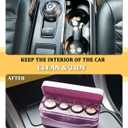 Larger Capacity Coin Holder for Car, Compact Portable Change Coin Organizer | Coin Holder Compatible with Coins of Different Size, Coin Dispenser Storage Fit for Most Vehicle & Trucks, Easy to use