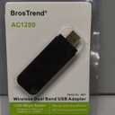 BrosTrend 1200Mbps USB WiFi Network Adapter for Laptop, Desktop PC of Windows 11/10/8/7, USB 3.0, Wireless Adaptador AC1200 Dual Band 5GHz/2.4GHz