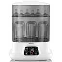 Bottle Steri-lizer and Dryer, Electric Steamer and Dryer for All Bottles, Parts & Baby Essentials, 10 Bottles Large Capacity, Touch Screen and Auto-Off
