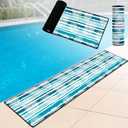 Mindsoft 78.7 x 15.7 Inches Pool Mats for Deck Large Poolside Seating Mat Neoprene Non Slip Swimming Pool Cushions Pad for Deck Outdoor Summer Beach Lounging Poolside Chair Accessories