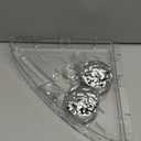 Corner Shower Caddy Suction Cup, Wall Mounted Suction Shower Rack Organizer, No Drilling Shower Shelf, Clear Basket with 4 Movable Hooks, Bathroom Storage Rack (clear, 90corner)