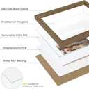 Vivelove 20x30 Oak Wood Poster Frame with Real Glass, 16x24 Matted Frame for 20x30 Picture, Natural Wooden Picture Frames for Wall Art Photo and Print,Picture Tabletop & Wall Decoration