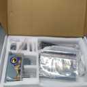 Shower Faucet Set with Tub Spout, Ceiling Mount Shower System with 10 Inch Rain Showerhead and Tub Spout, High-Pressure Showerhead Combo Set Included Valve and Trim, Matte Black