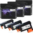 72 Printhead-3 Pack(With Chip)Compatible with HP Designjet T610 T620 T770 T790 T1100 T1120 T1200 T1300 T2300 Printer Replacement Print Head-3 Pack (Cyan/Magenta, Matte Black/Yellow, Gray/Photo Black)