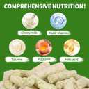 Just Try 6.34OZ Cat Treats, Freeze Dried Cat Grass Teething Stick,Healthy Training Treats Food Topper,Hairball Control Teeth Cleaning Dental Treats for Indoor Cats (EXP 04/13/27)