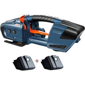 HIGHTOP Electric Strapping Machine JDC1316 for 1/2-5/8 Inch PP PET Strap Automatic Strapping Tool 2X4000mAh Battery Handheld Banding Tools for Plastic Packaging Strapping Tensioner Baler for Pallet