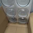 4 Pack Fixture Replacement Globe Shade 6 Inch Diameter E26 Base 1-5/8 Inch Fitter Round Glass Globe Lampshade Cover for Pendant Wall Sconce Chandelier Vanity Light(Clear)