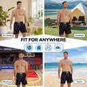 Scotamalone Mens Swim Trunks Board Shorts Swimwear Bathing Suits Quick Dry for Beach,Travel,Vacation,Swimming, Surfing,Casual