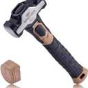 Spec Ops Tools Drilling Hammer, 2 lb Sledge hammer with Removable Soft Mallet Cap & Bi-Material Shock Absorbing & Vibration Dampening Handle, 3% Donated to Veterans, Black/Tan
