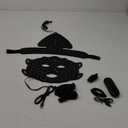 Yahi Red Light Photon Facial & Neck Mask with Remote Control, 7 Custom Modes with Infrared, Portable & Rechargeable with Timer for Home Use, 175 High-Density Light Beads, Black