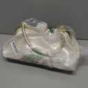 RTGGSEL Women's Crystal Glossy Patent Leather Top Handle Tote Evening Handbag Wedding Crossbody Shoulder Bags Satchel Purse (White)