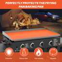 Silicone Griddle Cover Mat for Blackstone - 36 Inch Griddle Accessories Full Cover Wrapped Grill Mat Reusable Heavy Duty Food Grade Silicone Grill Mats