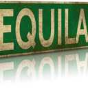 KooLL Street Sign Street Vintage Rustic Retro Wall Decor Funny Metal Tin Sign 4" by 16"