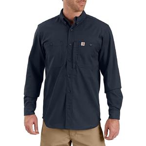Carhartt Men's 102538 Rugged Professional Series Long-Sleeve Shirt (Large Tall, Navy)