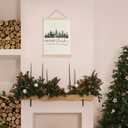 Jvpke Christian Christmas Tree Wall Decor - Bible Verse Scripture Art With Wooden Poster Hanger - Merry Christmas Decorations, 12x16 Inches