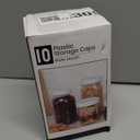 AOZITA [10 Pack] WIDE Mouth Mason Jar Lids for Ball, Kerr and More - White Plastic Storage Caps for Mason/Canning Jars - Leak-Proof, Dishwasher Safe & Food Grade