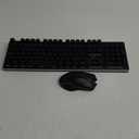 RedThunder K10 Wireless Gaming Keyboard and Mouse Combo, LED Backlit Rechargeable 3800mAh Battery, Mechanical Feel Anti-ghosting Keyboard + 7D 3200DPI Mice for PC Gamer (Black)
