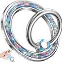 Phone Ring Holder Compatible with MagSafe - Magnetic Cell Phone Grip Magnet Removable Finger Ring Grip Stand Cute Girly Kawaii Green Conch Design for iPhone 17 Pro Max 16 15 14 13 12 Series